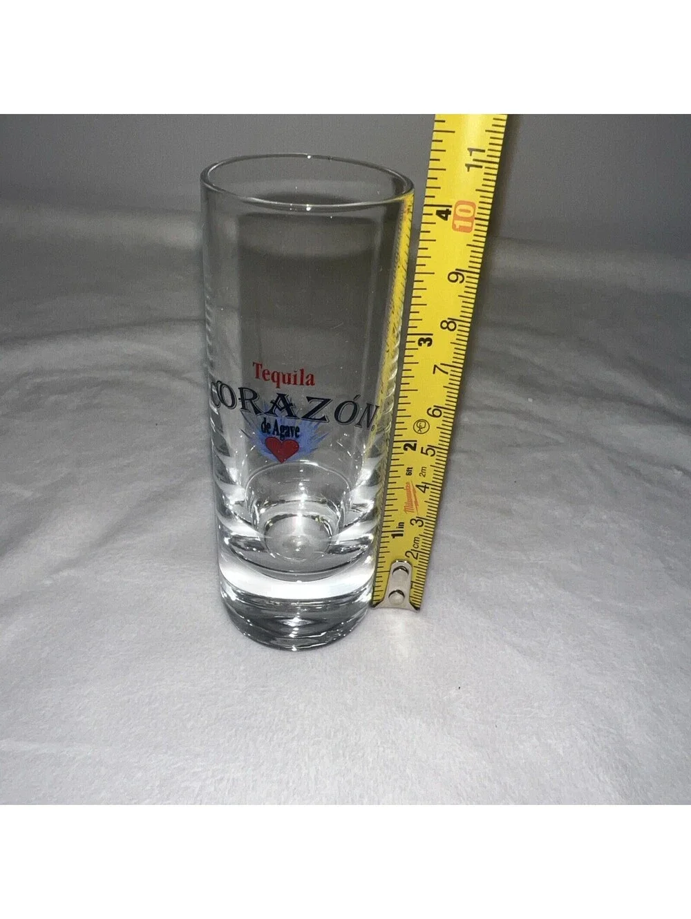 Set Of 12 NIB Corazon Tequila Tall Shot Glasses